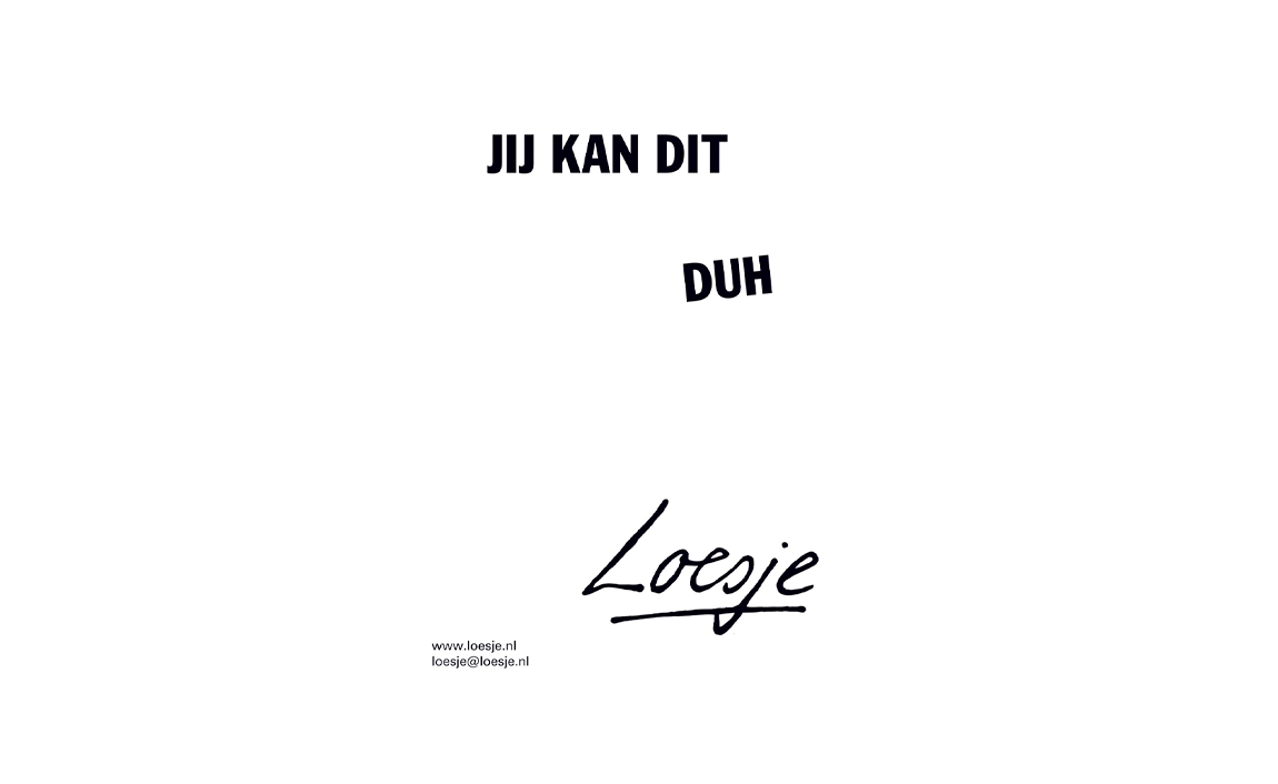 Creatief schrijven met Loesje